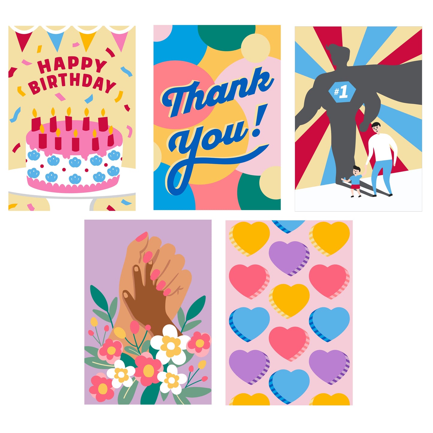 Crafters Paint by Number Greeting Cards