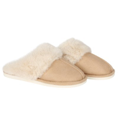 Cotton + Cashmere Sherpa Lined Slippers