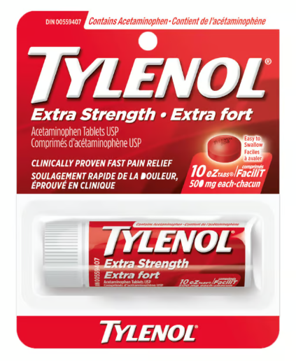 Tylenol Extra Strength 500mg Pocket Pack