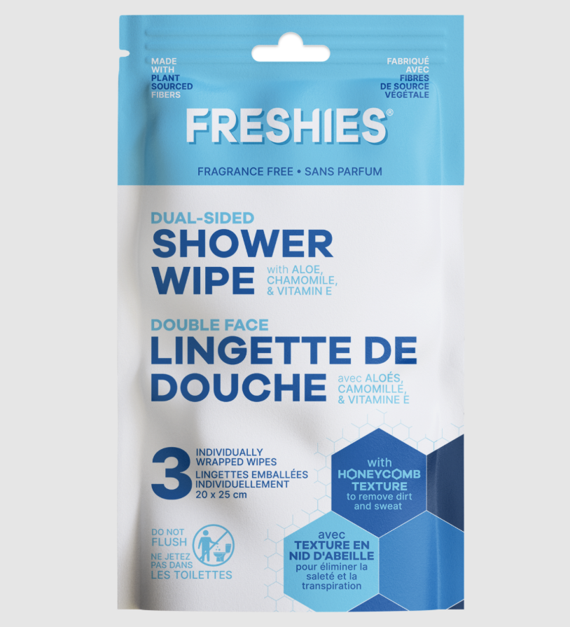 Freshies Shower Wipe - 3pk