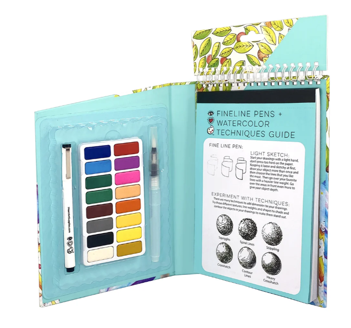 iHeartArt Travel Art Pack Watercolours + Pens