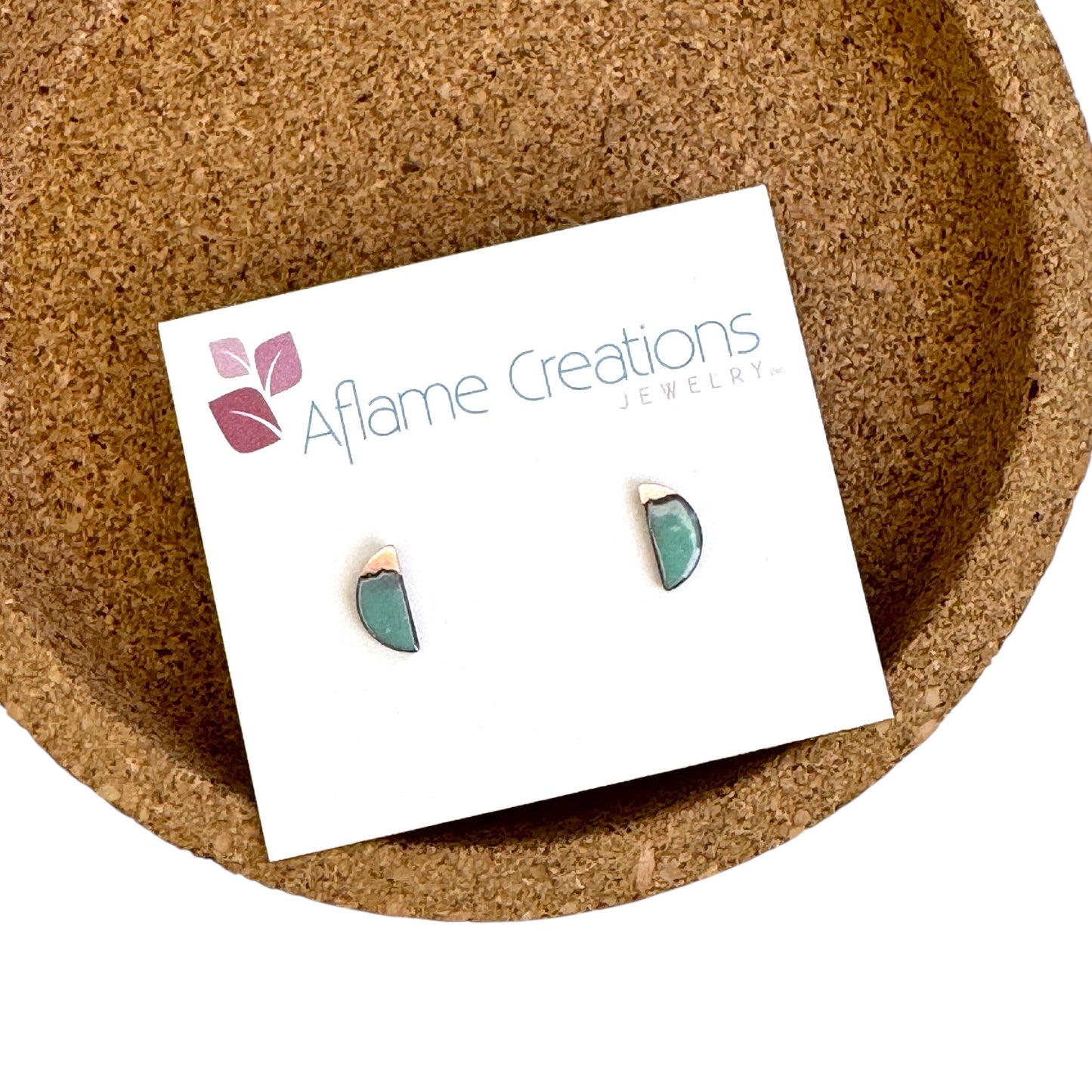 Aflame Creations Slice Stud Earrings