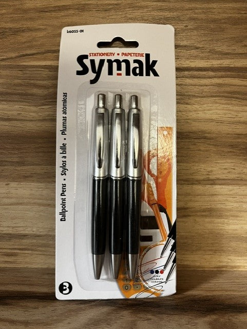 3 Pack Ballpoint Pens