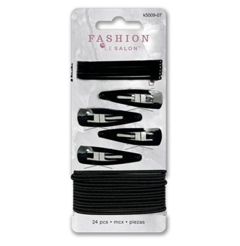 Le Salon Elastics, Clips, and Bobby Pin Set