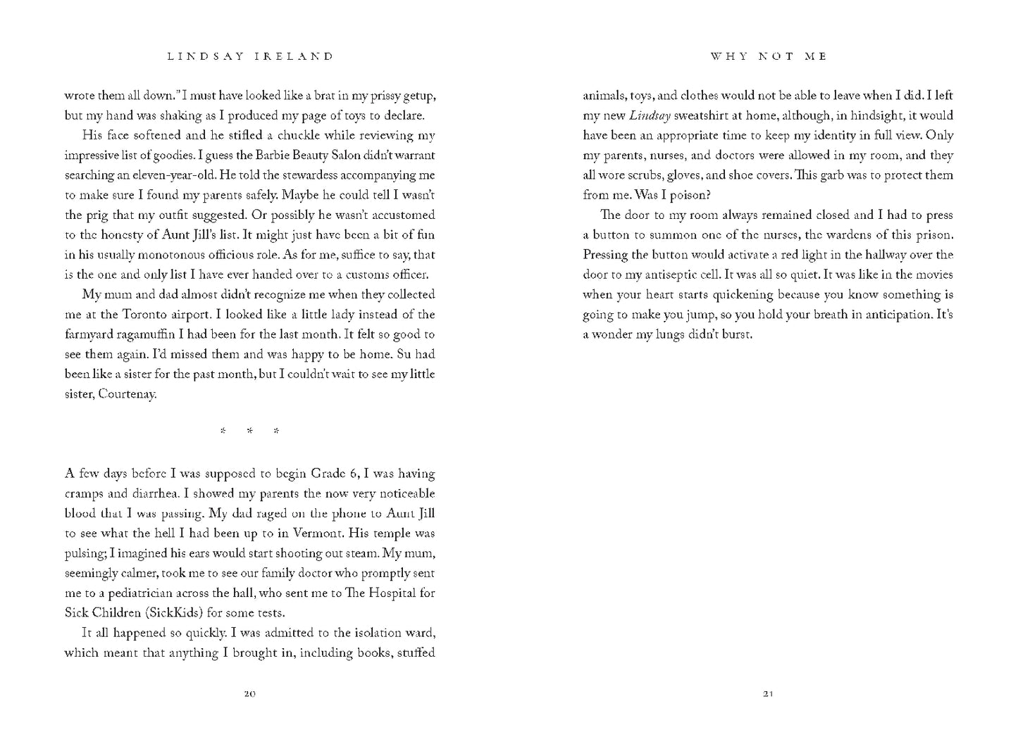 Why Not Me: Living with Invisible Illness by Lindsay Ireland