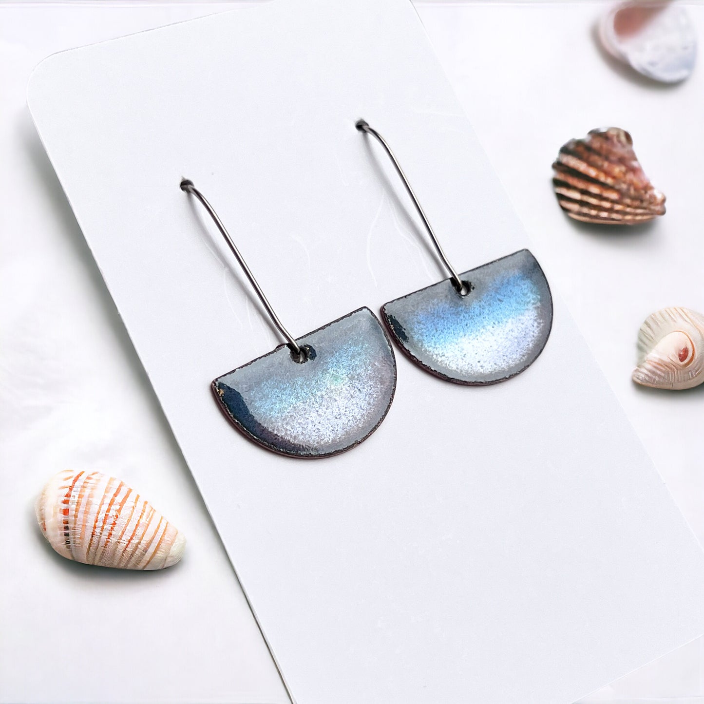 Aflame Creations Half Moon Earrings