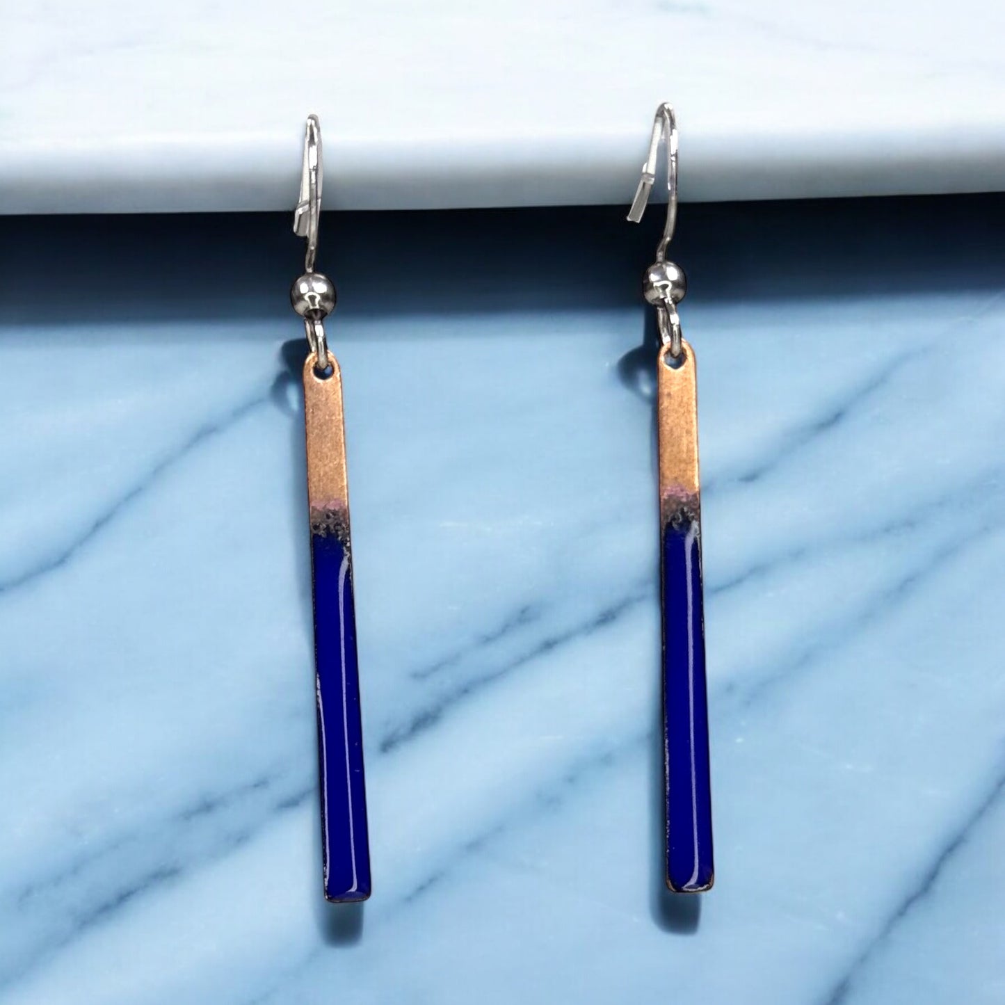 Aflame Creations Thin Bar Earrings