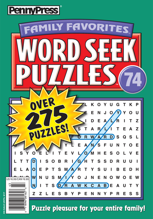 Family Favourites Word Seek Puzzles