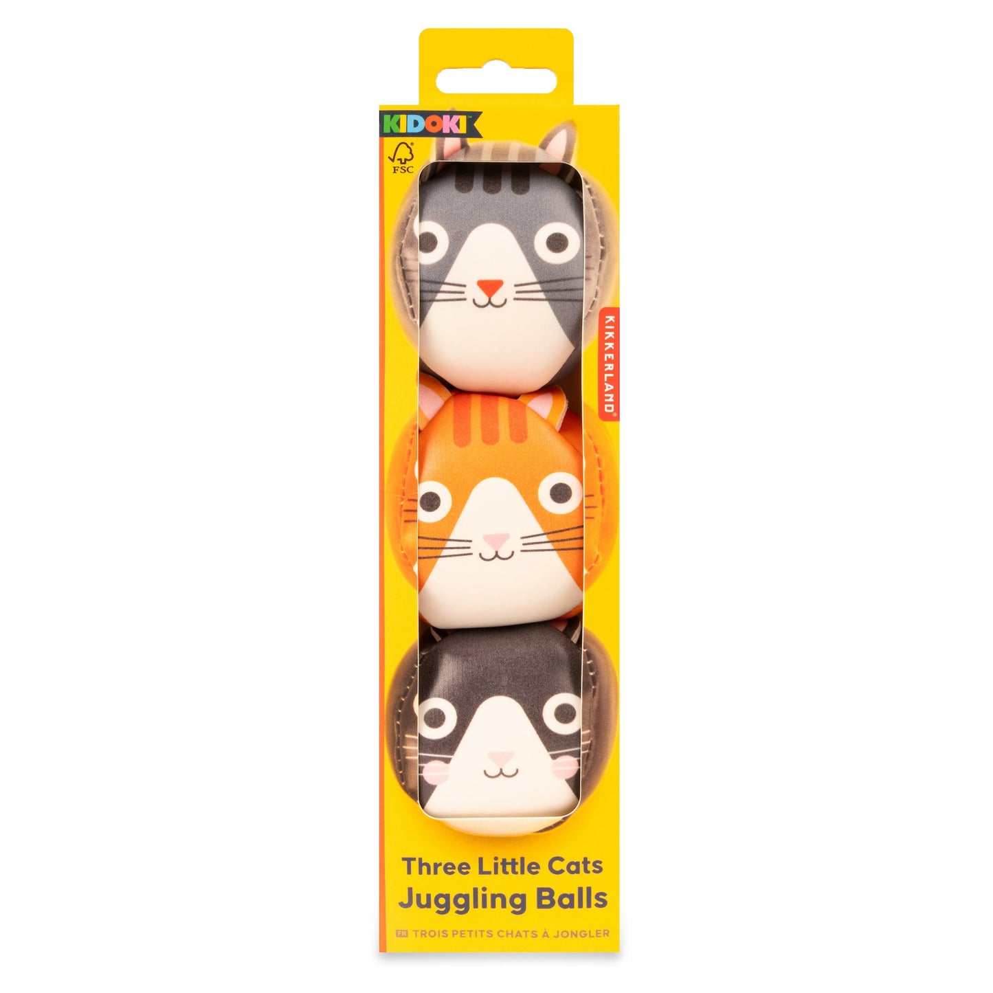 Three Cats Juggling Balls