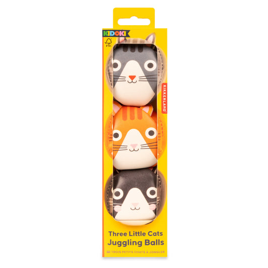 Three Cats Juggling Balls