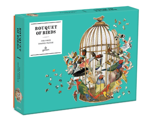 Bouquet of Birds 750 Piece Shaped Puzzle