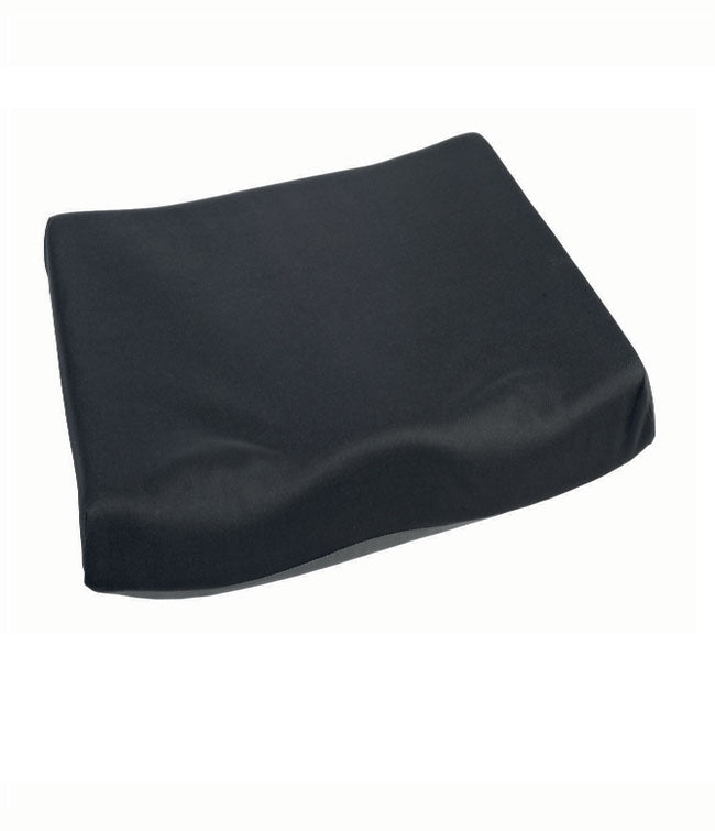 Black wedge pillow on a white background
