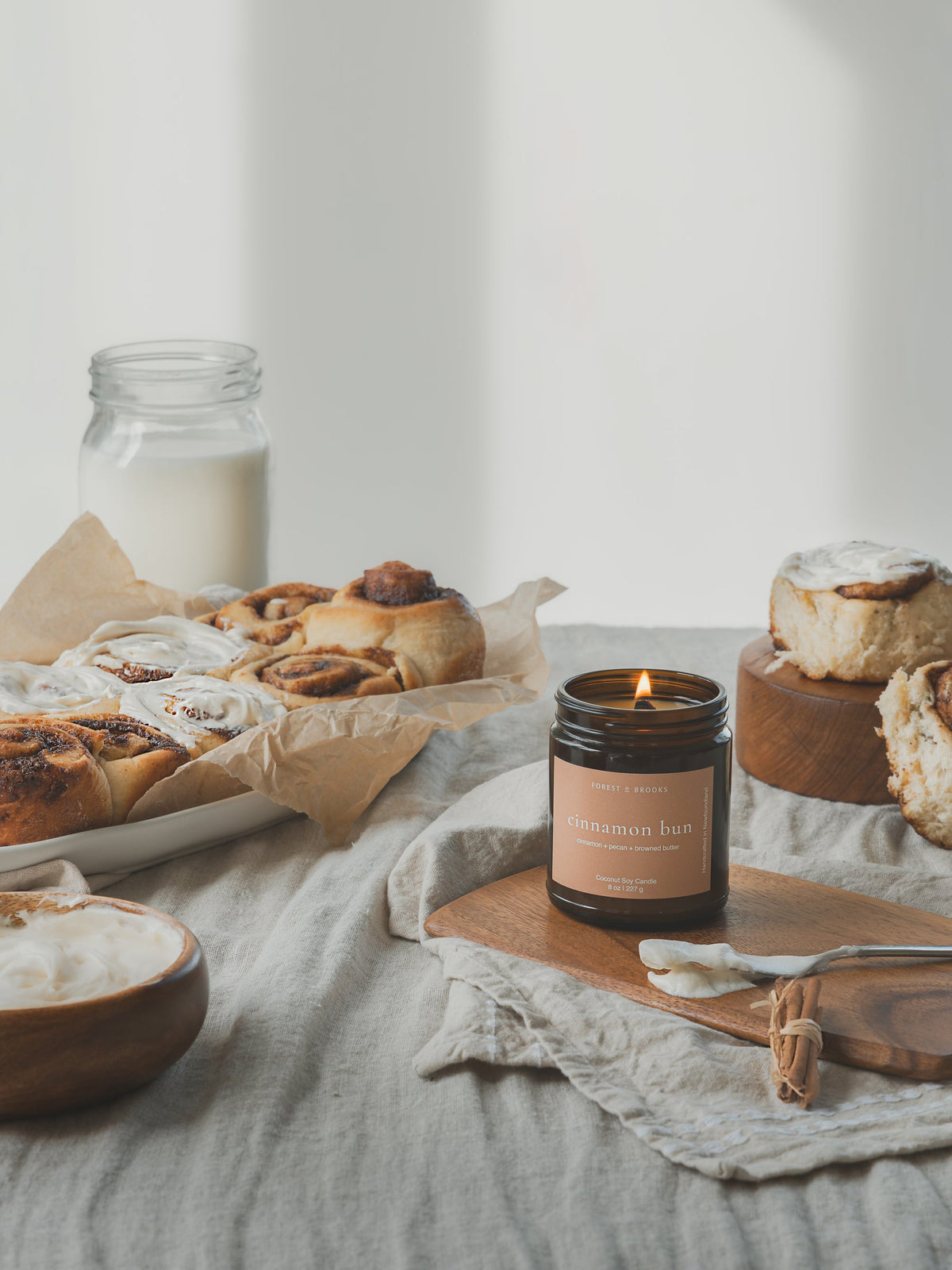 Forest & Brooks Wooden Wick Soy Candles