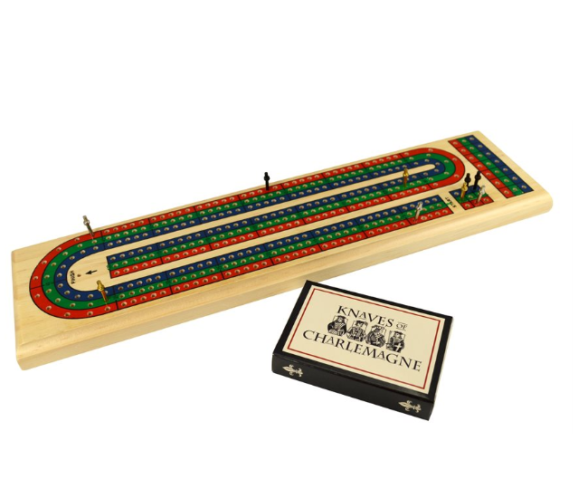 Solid Wood Cribbage Board Game
