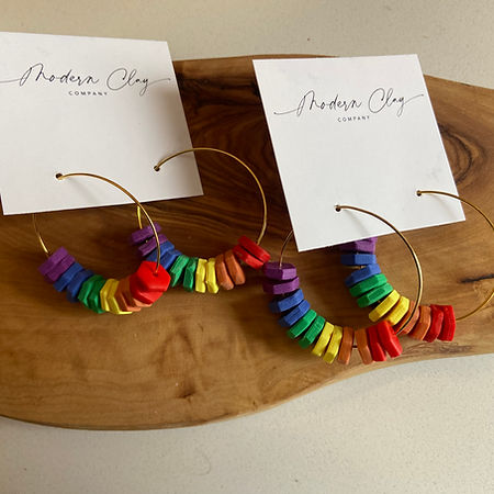 Modern Clay Company Pride Earrings