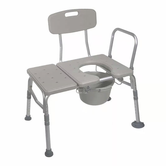 Drive Combination Transfer Bench with Commode
