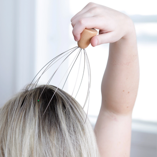Wooden Standing Head Massager