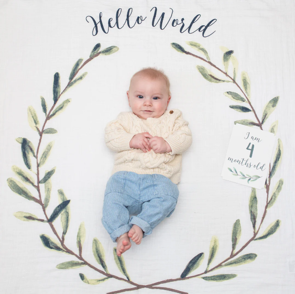 Lulujo Baby's 1st Year Milestone Blanket Set