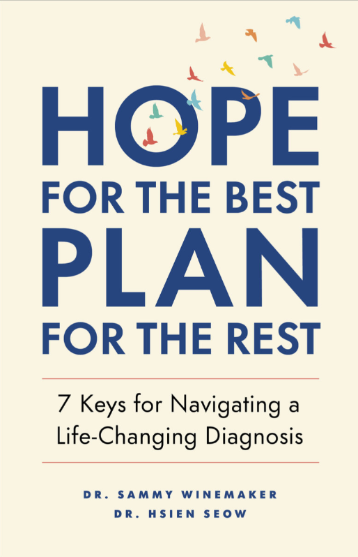 Book cover of 'Hope for the Best Plan for the Rest' with title and authors on a beige background