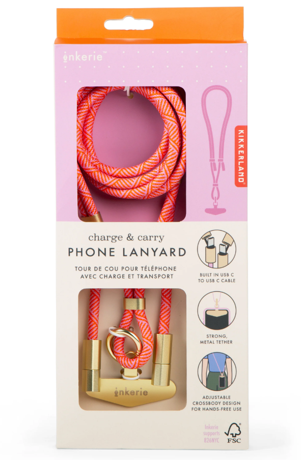 Inkerie Charge and Carry Phone Lanyard