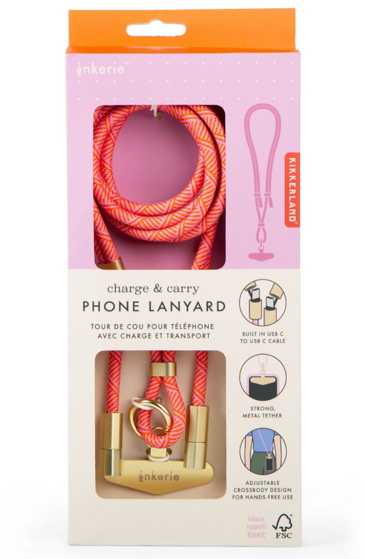 Inkerie Charge and Carry Phone Lanyard