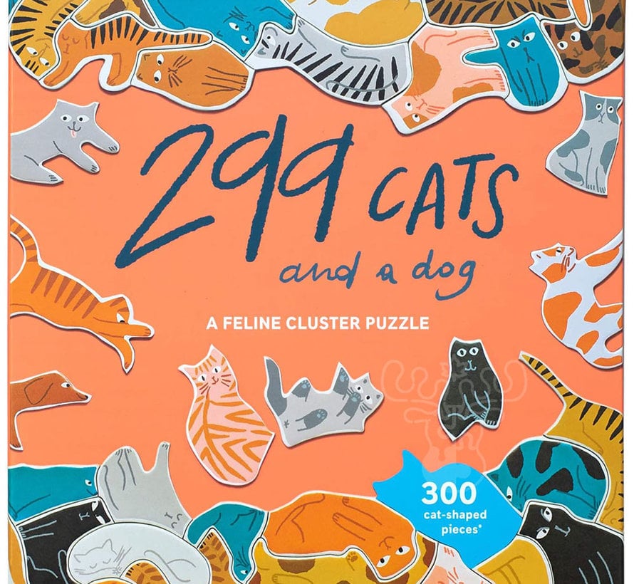 299 Cats and a Dog 300 Piece Puzzle