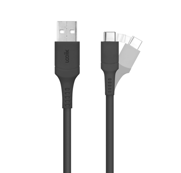 LOGiiX Sync & Charge Anti Stress 1.2m Cable USB-A to USB-C