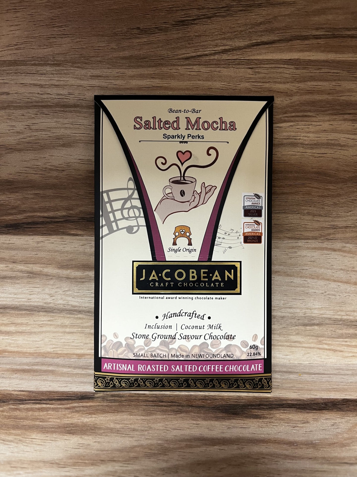 Jacobean Craft Chocolate 60g Bar