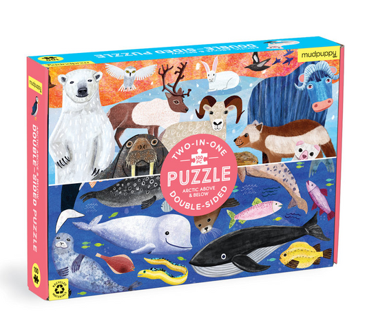 Arctic Above & Below 100 Piece Double-Sided Puzzle