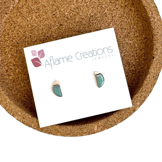 Aflame Creations Slice Stud Earrings