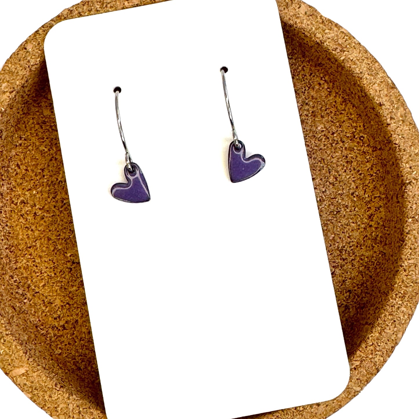 Aflame Creations Heart Hoop Earrings