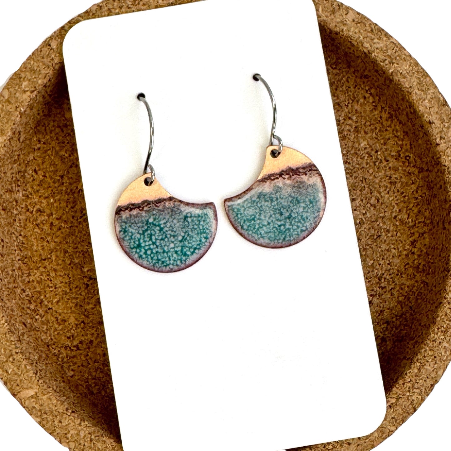 Aflame Creations Half Crescent Earrings