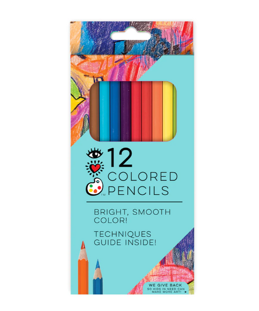 iHeartArt Coloured Pencils 12 Pack