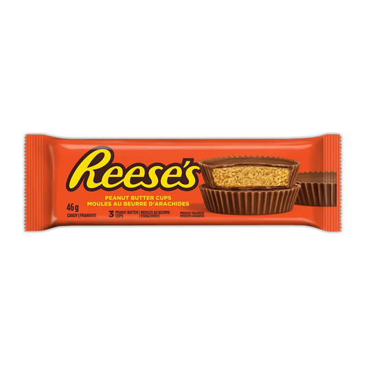 Reese's Peanut Butter Cups packaging on a white background