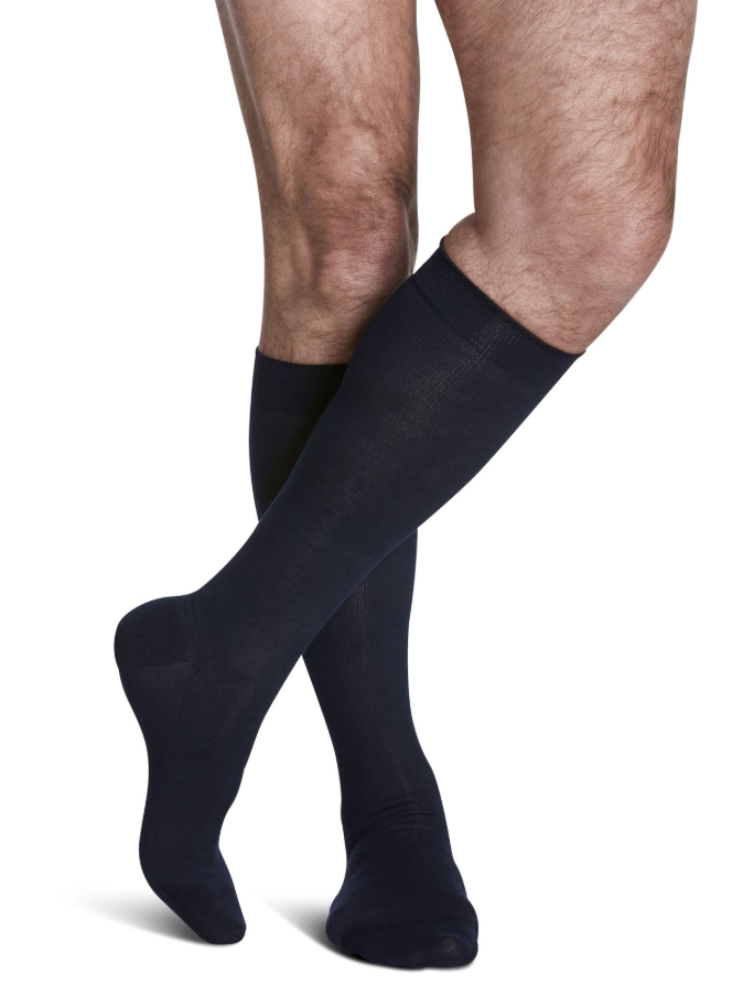 Sigvaris Men's Sea Island Cotton 15-20mmHg Compression Socks