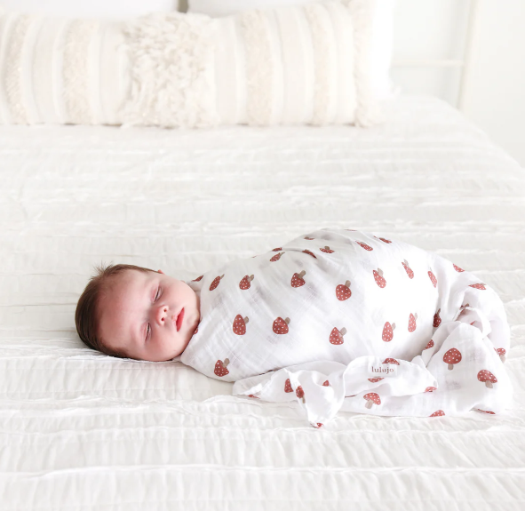 Lulujo Cotton Muslin Swaddle Blanket - 40x40