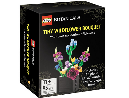 LEGO Botanicals Tiny Wildflower Bouquet packaging on a white background